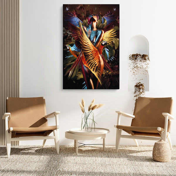 100x150 / 80x120cm - Exclusive - Special - Elizabeth Fly - Colorful - Glass Painting