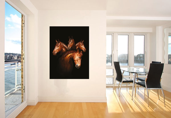 Exklusiv - Tiere - Pferde Kunst - 80x120cm